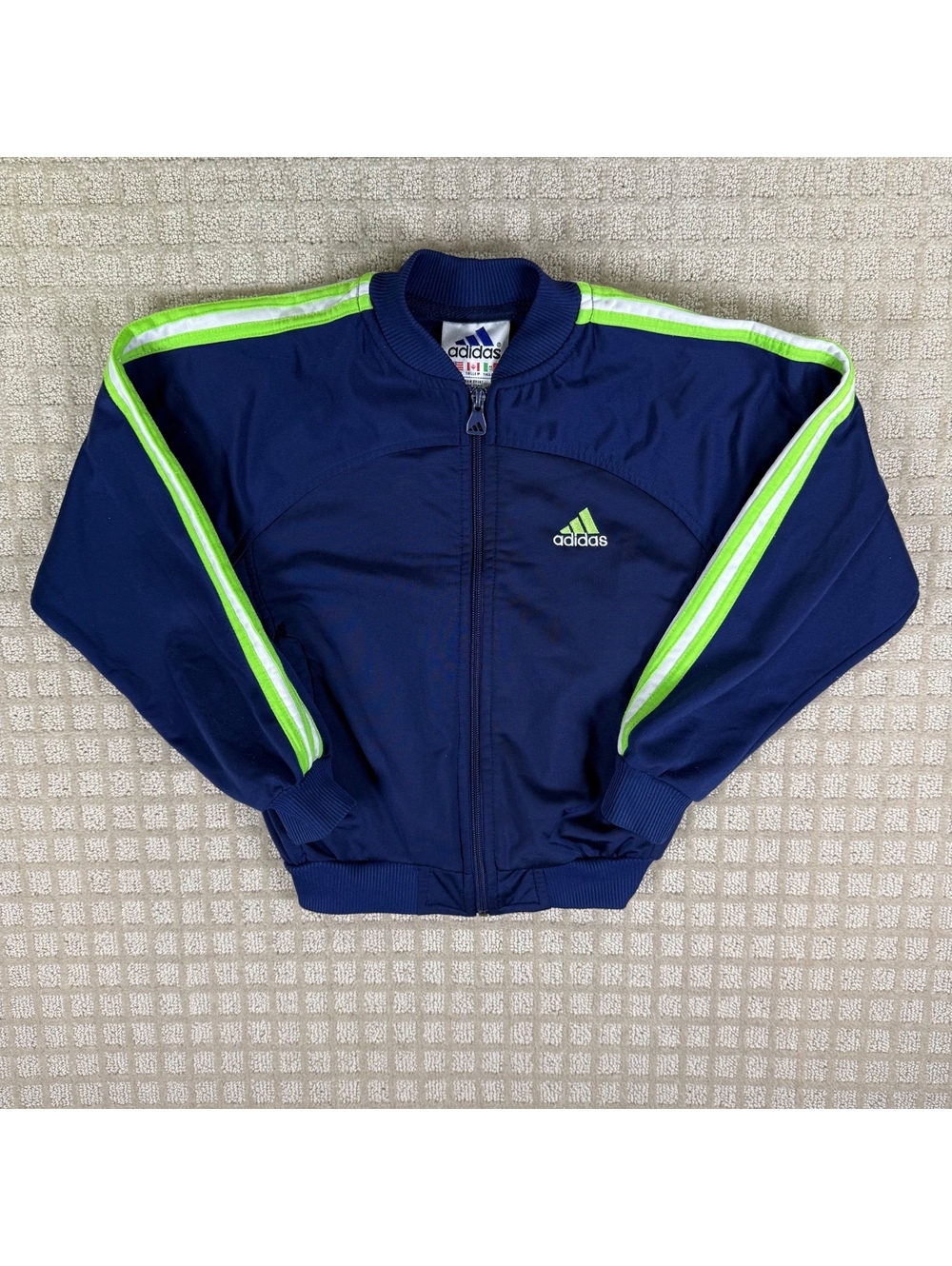 Adidas Blue Track Jacket Youth S